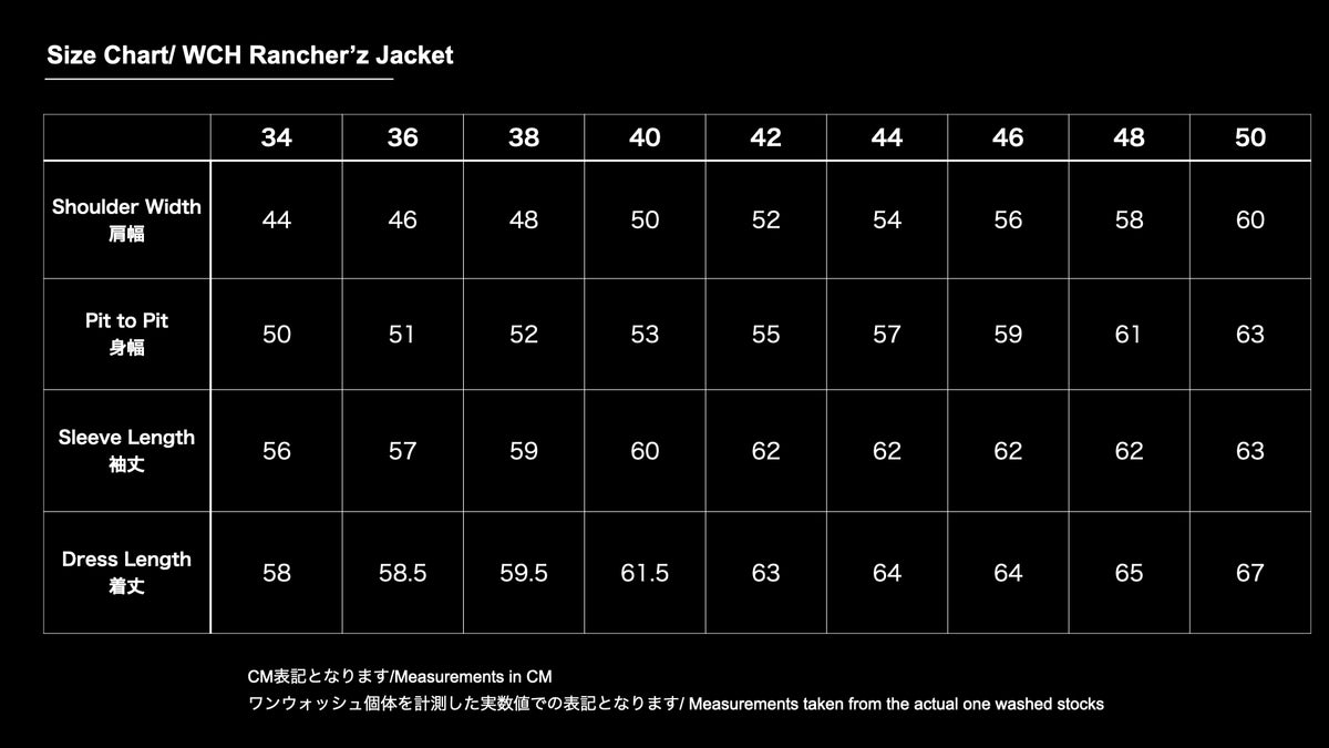tbc jeans サイズ36 WCH Rancher'z Jacket – TCB JEANS