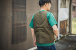 Huntsman Vest Neppy Green Herringbone