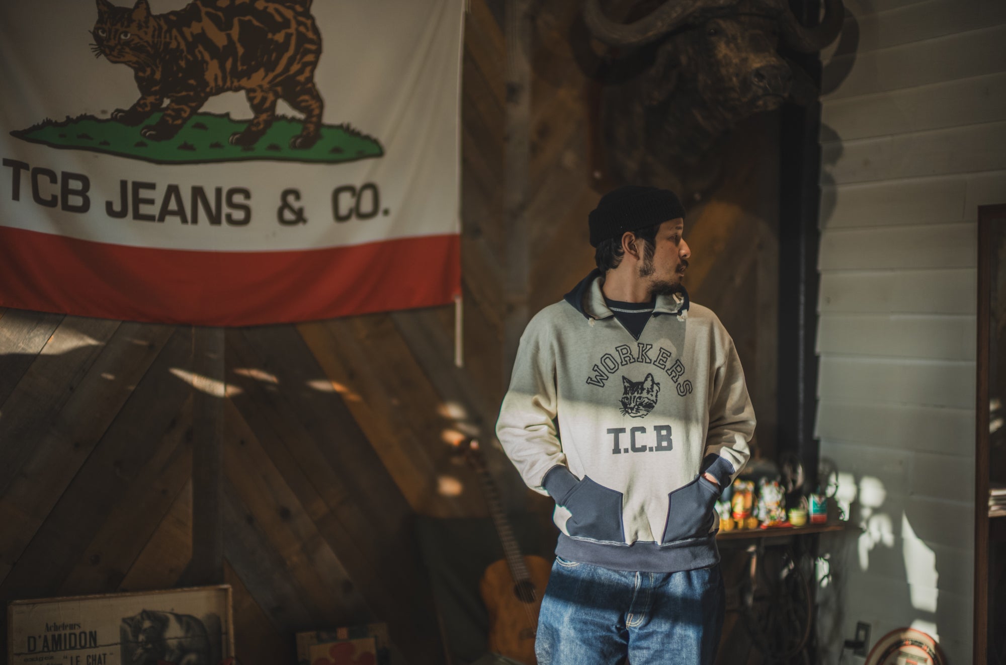 Workers & TCB. Added-on hoodie sweatshirt