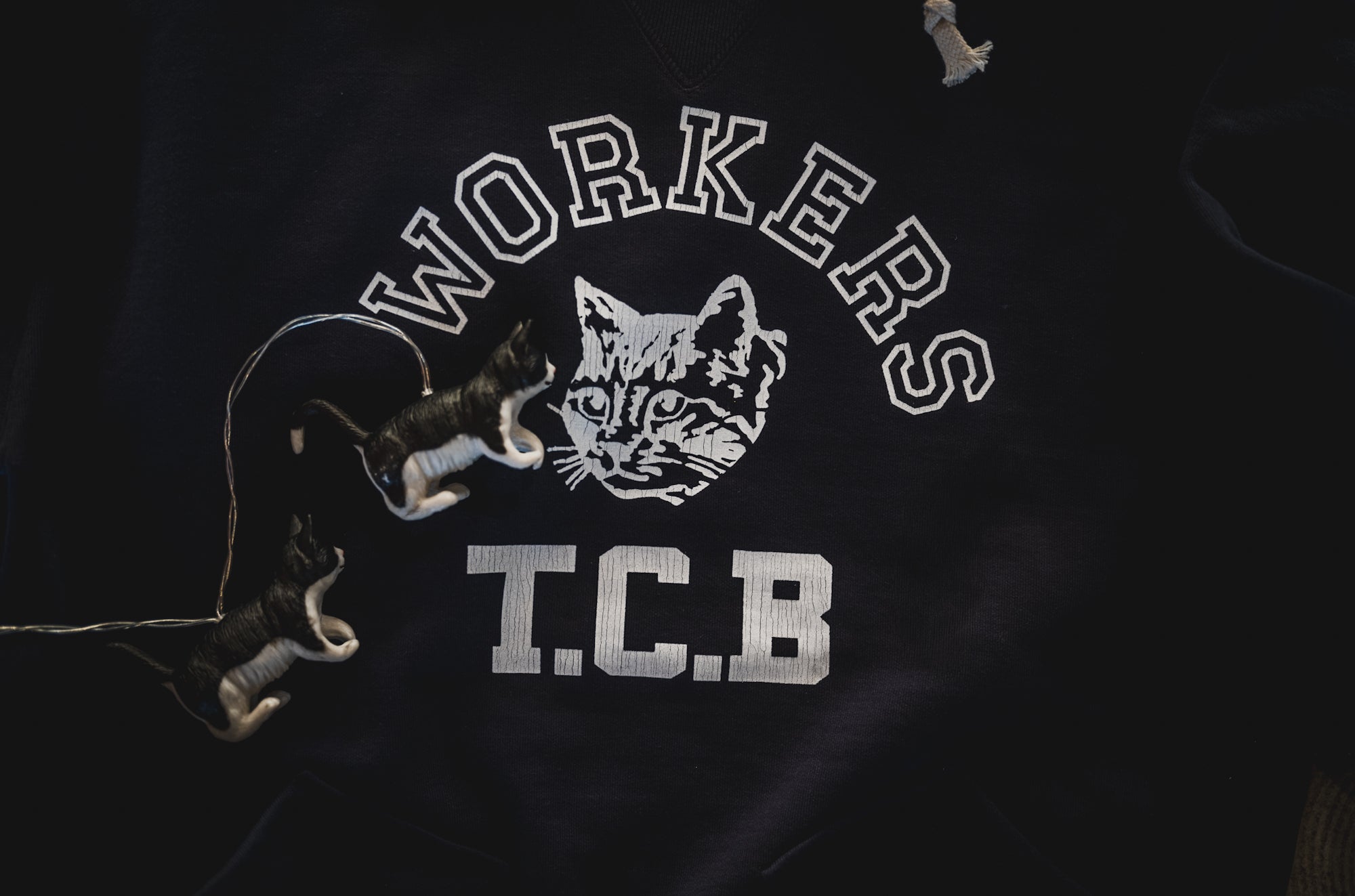 Workers & TCB. Added-on hoodie sweatshirt