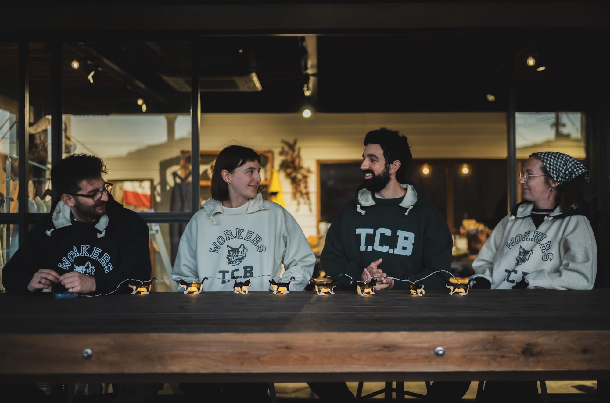 Workers & TCB. Added-on hoodie sweatshirt