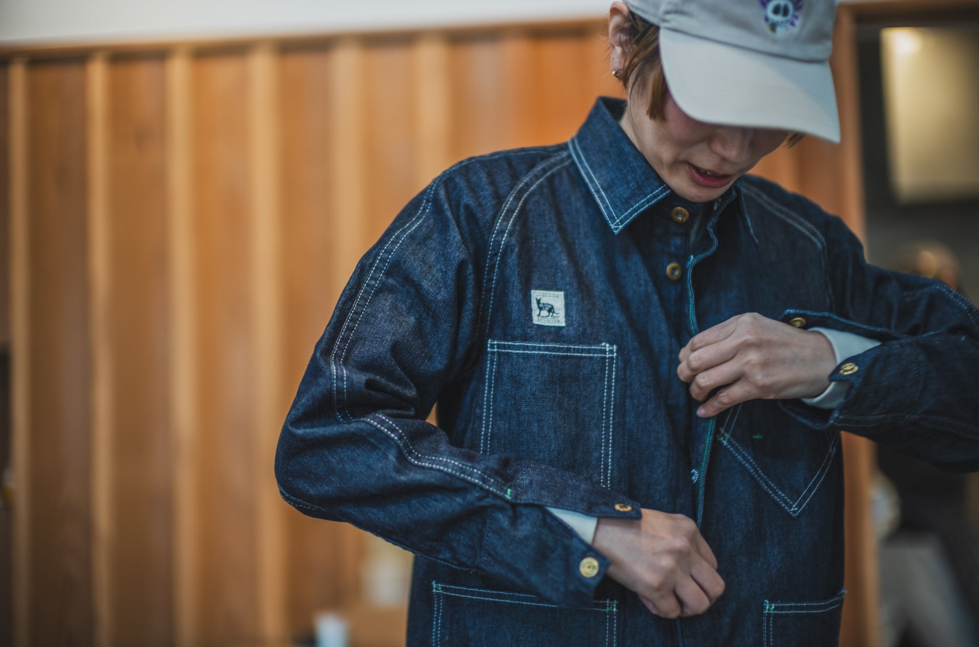 Black Cat Jacket Denim 10oz/ One-Wash