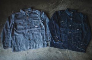 TCB jeans Tabby's Coatコーデュロイカバーオール 42 TCB jeans TCBジーンズ Tabby's Coat Black Chambray タビーズコート