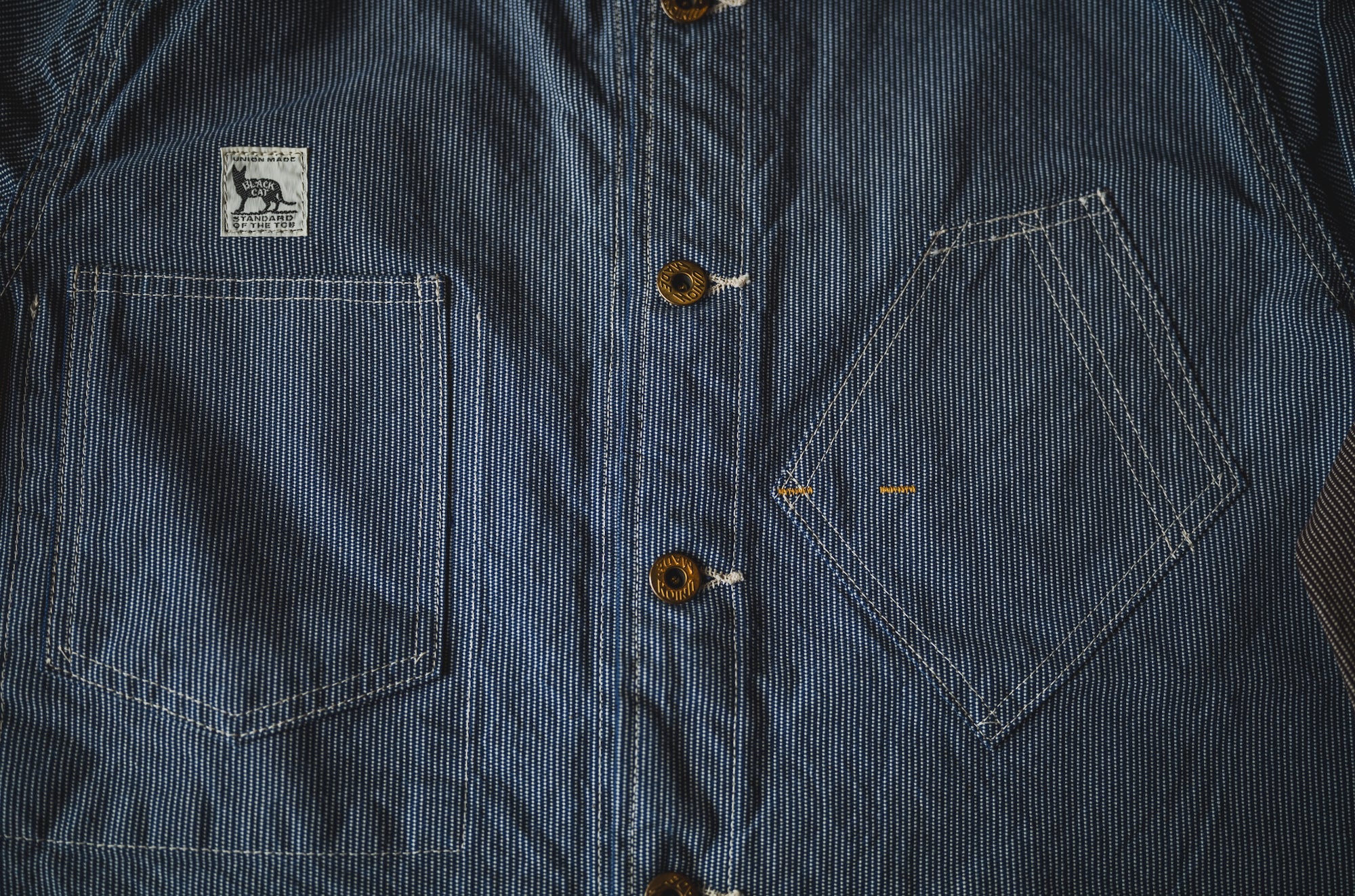 TCBジーンズ 新品BLACK CAT JACKET Pin Check 38 Black Cat Jacket Pin Check – TCB JEANS