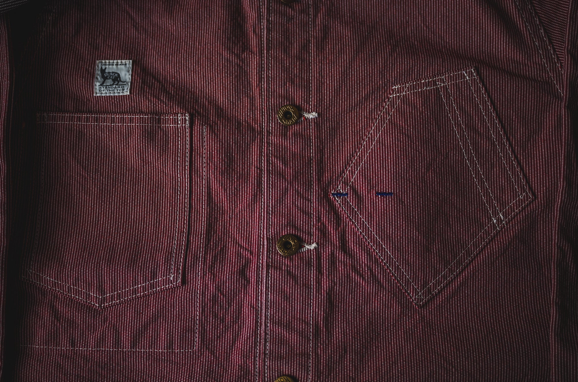 Black Cat Jacket Pin Check – TCB JEANS
