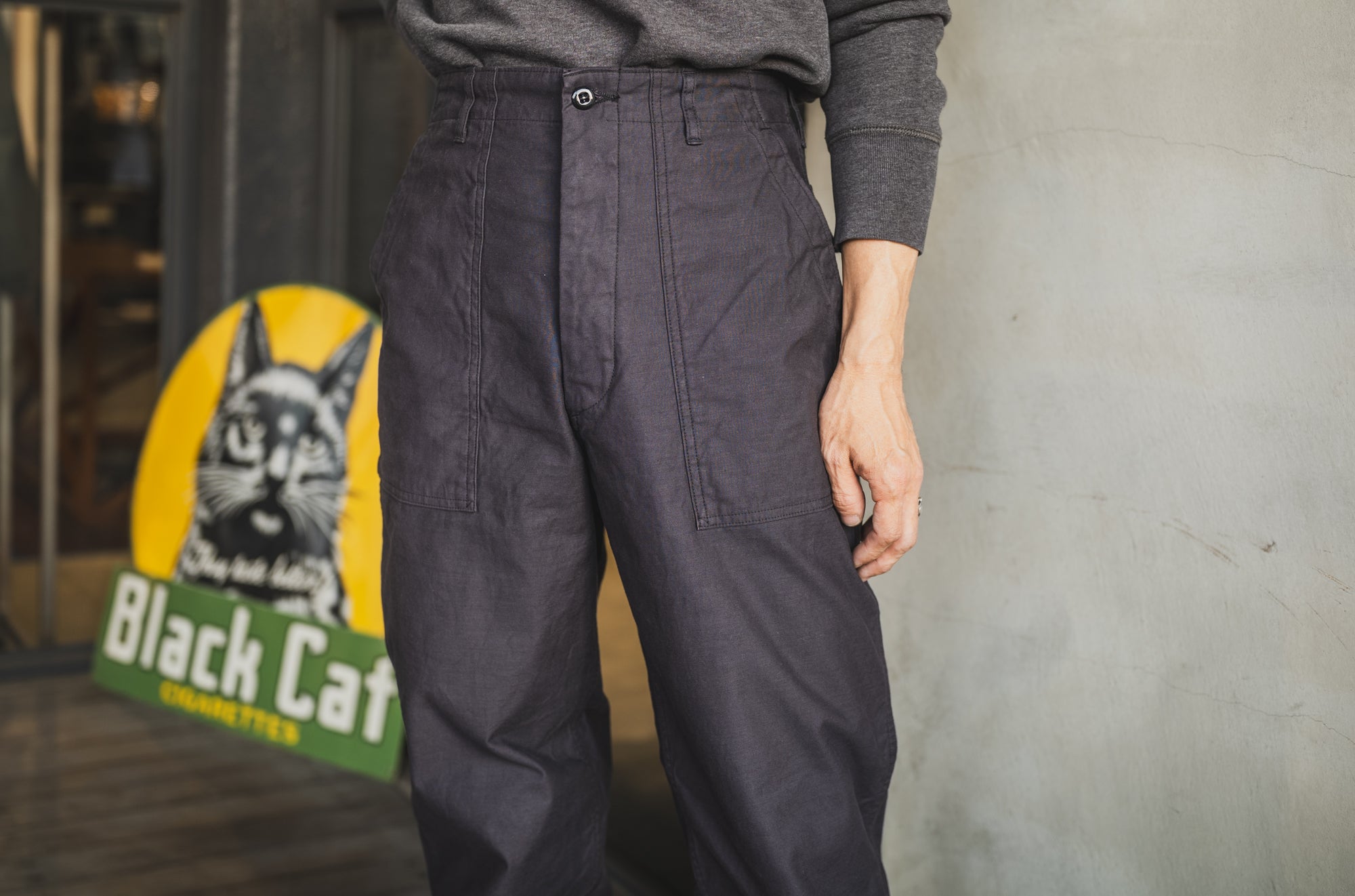 50's Baker Pants Charcoal – TCB JEANS