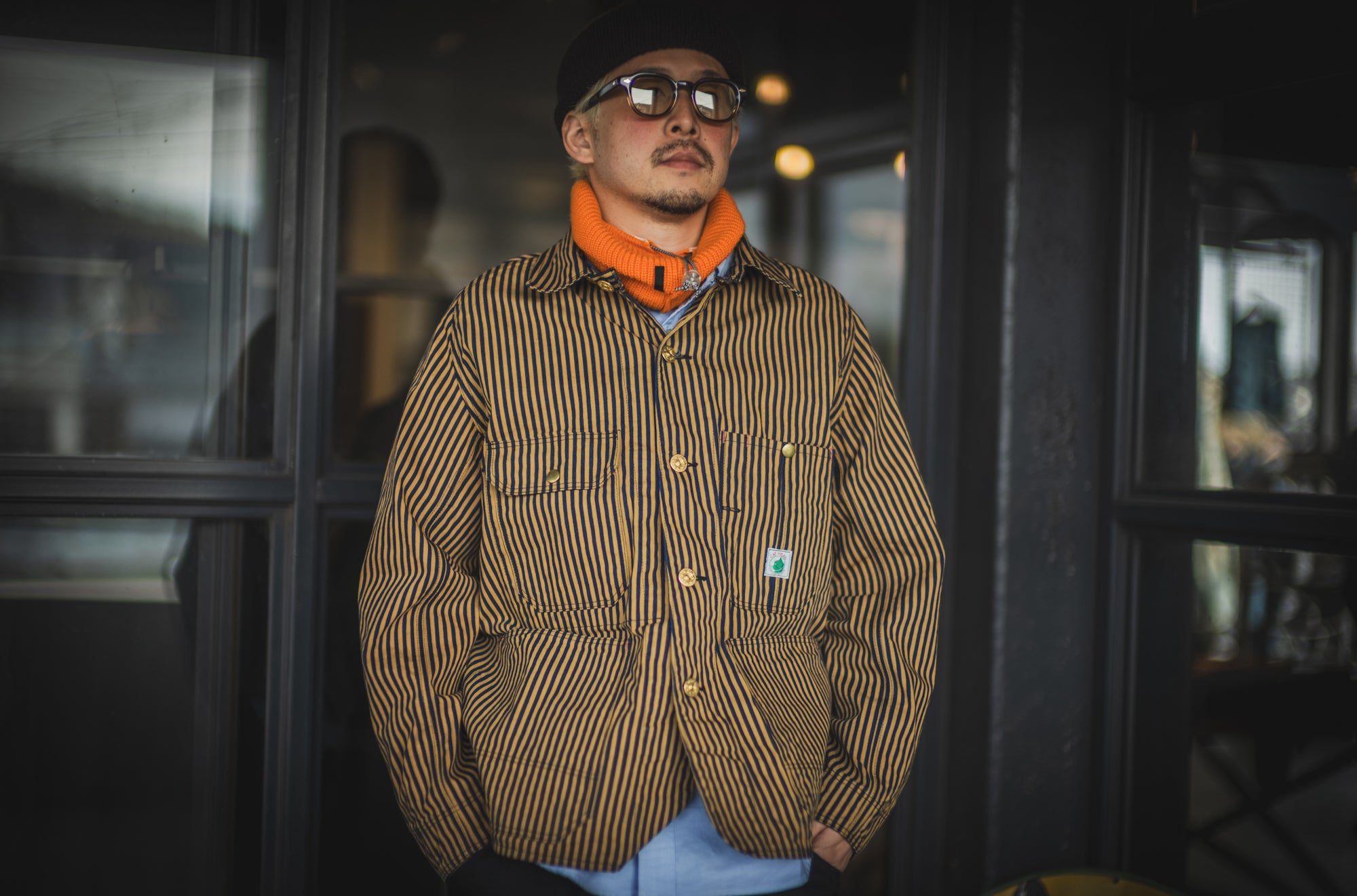 ジャケット・アウター Cathartt Chore Coat Tabby Cat Stripe 40 Cat Head Jacket Tabby Cat Stripe – TCB JEANS