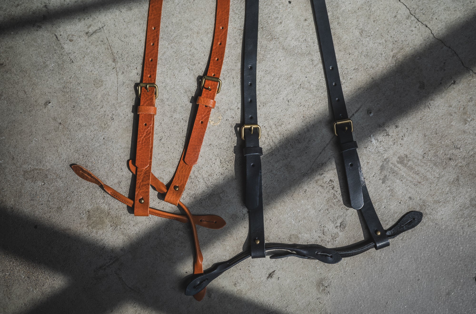 TCB Leather Suspenders