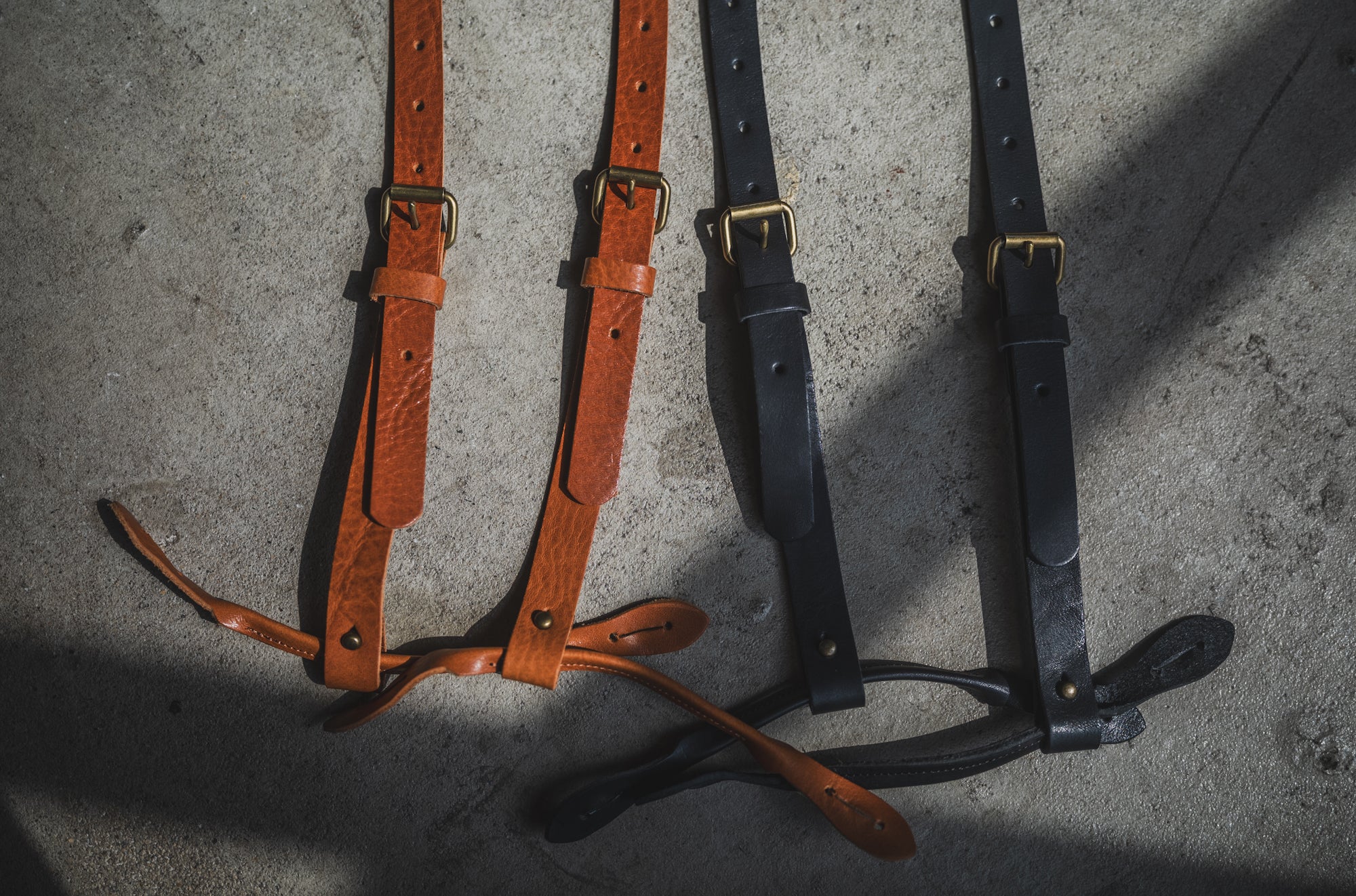 TCB Leather Suspenders