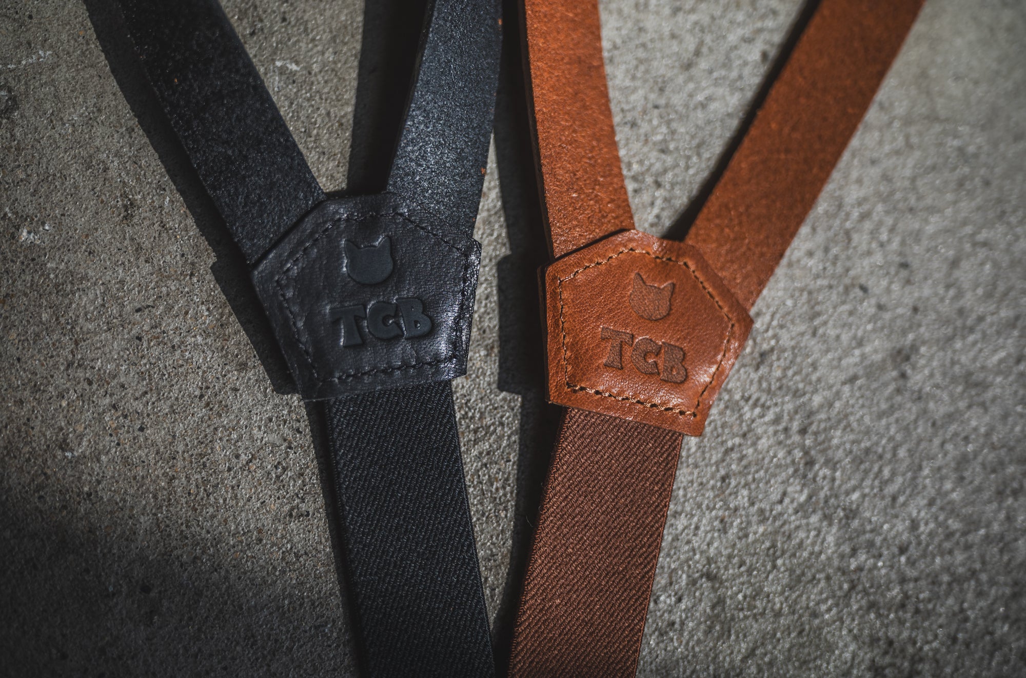 TCB Leather Suspenders