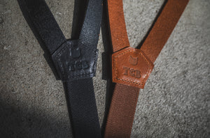 TCB Leather Suspenders