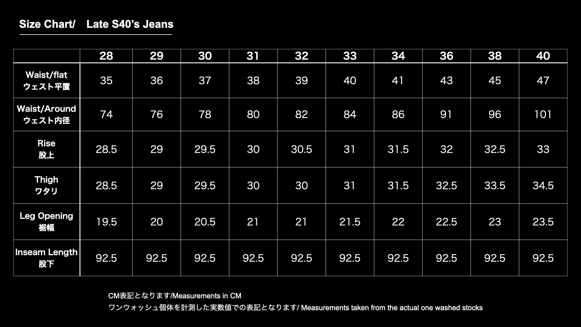 □Pre-Order□ Late S40's Jeans 13.5oz