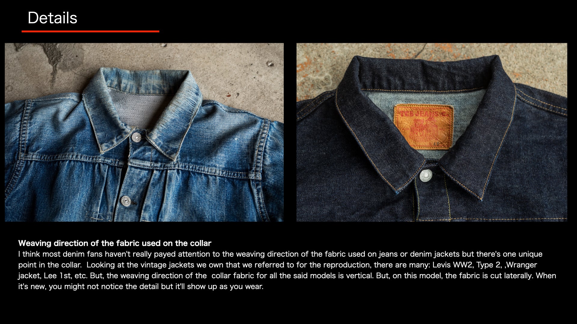 30's Jacket – TCB JEANS