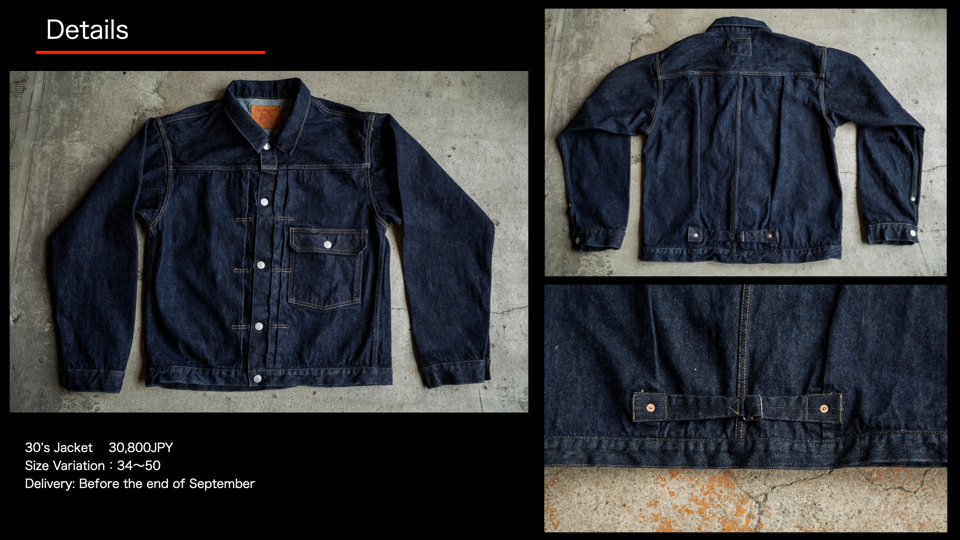 30's Jacket – TCB JEANS