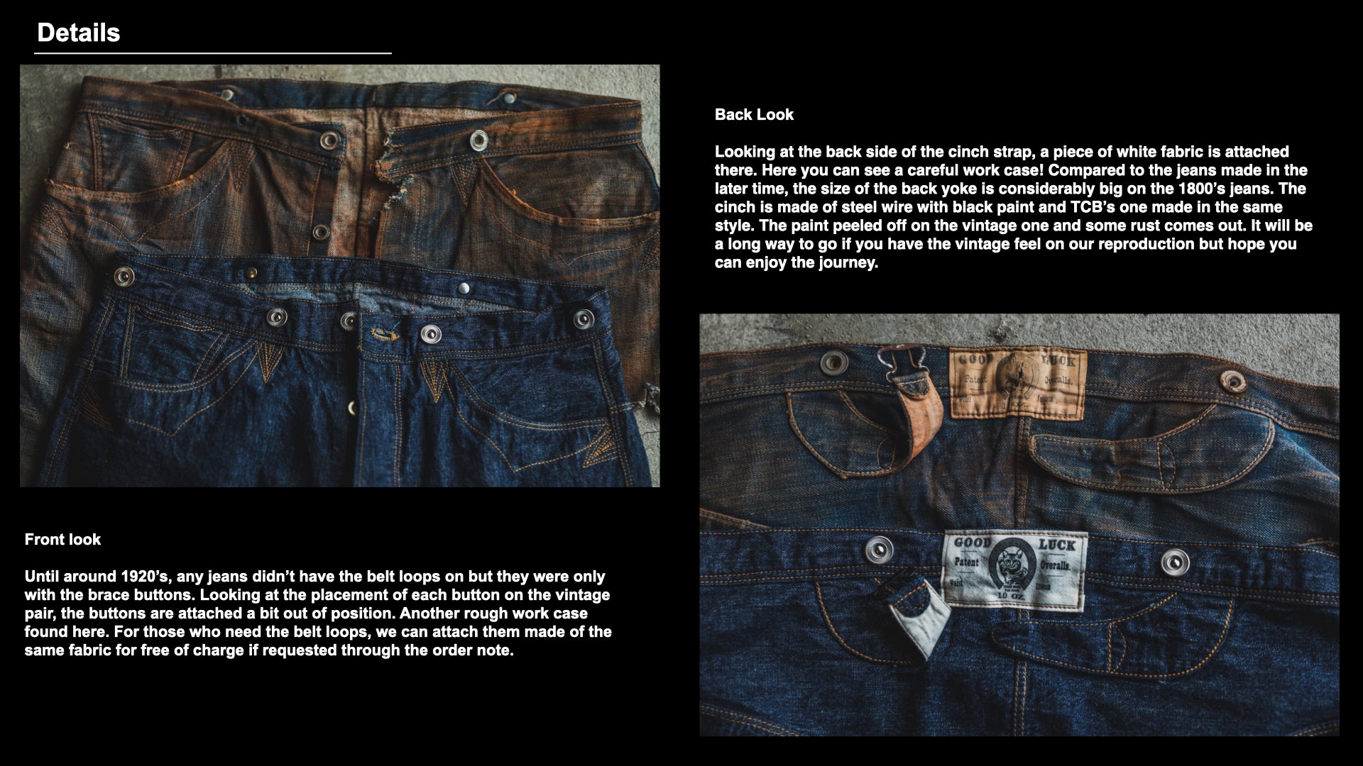 Good Luck Jeans – TCB JEANS