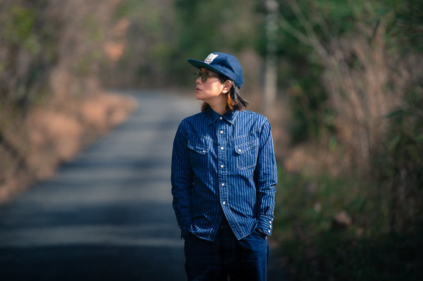 Ranchman Shirt Blue Wabash