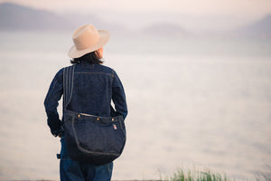 Newspaper Bag Denim/ One-Wash