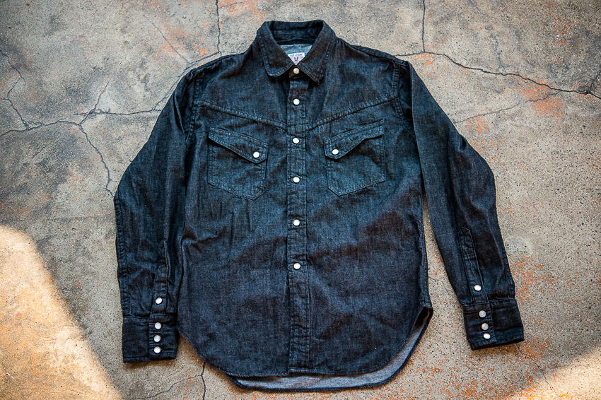 TCB Ranchman Shirt Black Denim 8.5oz/ One-Wash – TCB JEANS
