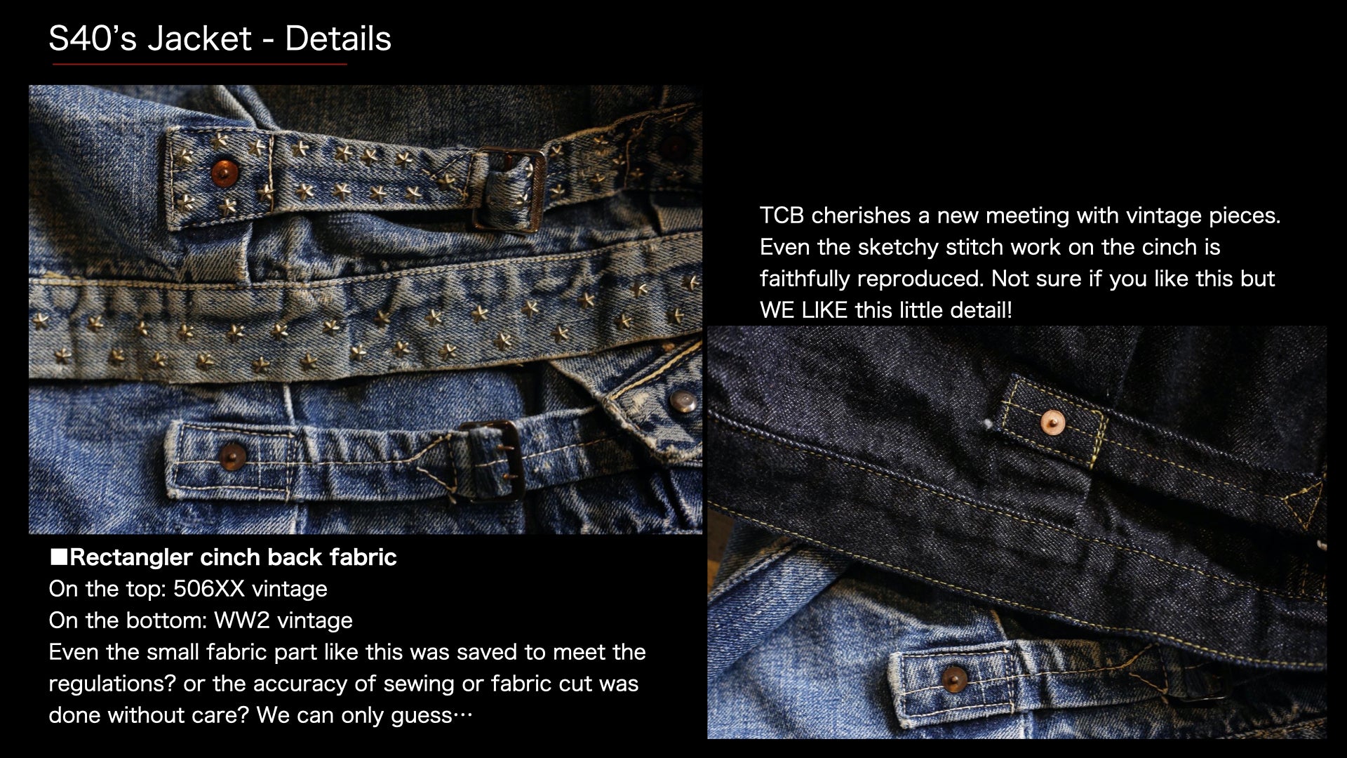 □Pre-order□ S40's Jacket – TCB JEANS