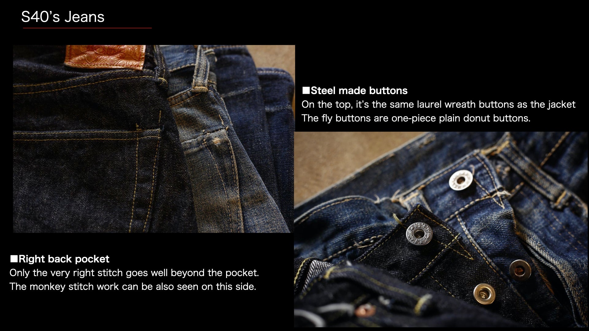 ■Pre-order page■ S40's Jeans